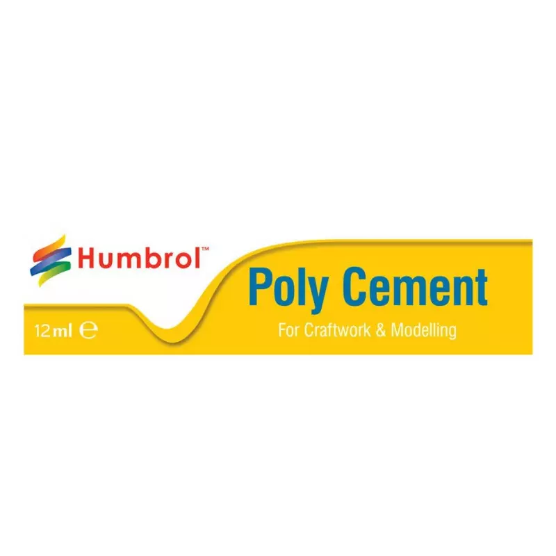 Humbrol AE4021 Colle Poly Cement - 12ml Tube - Slot Car-Union