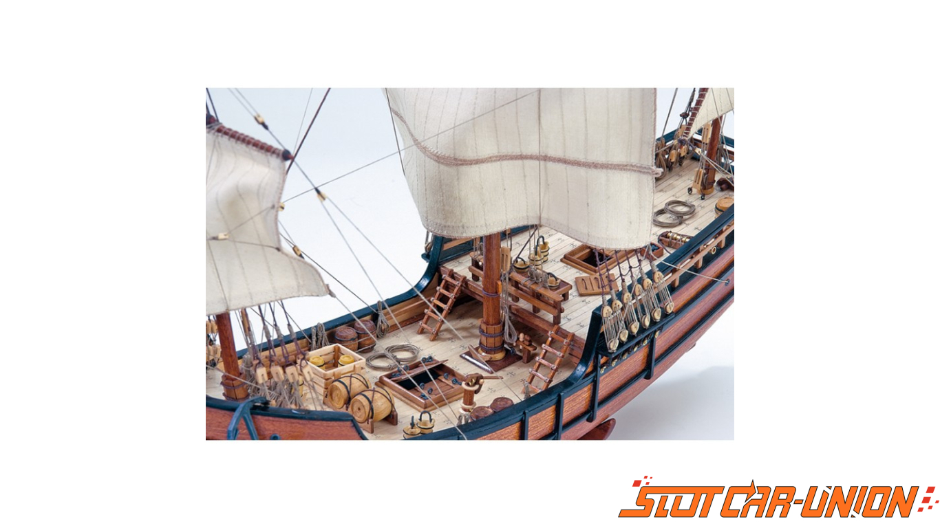 Artesanía Latina 22412 Wooden Model Ship: La Pinta Caravel 1/65 - Slot  Car-Union