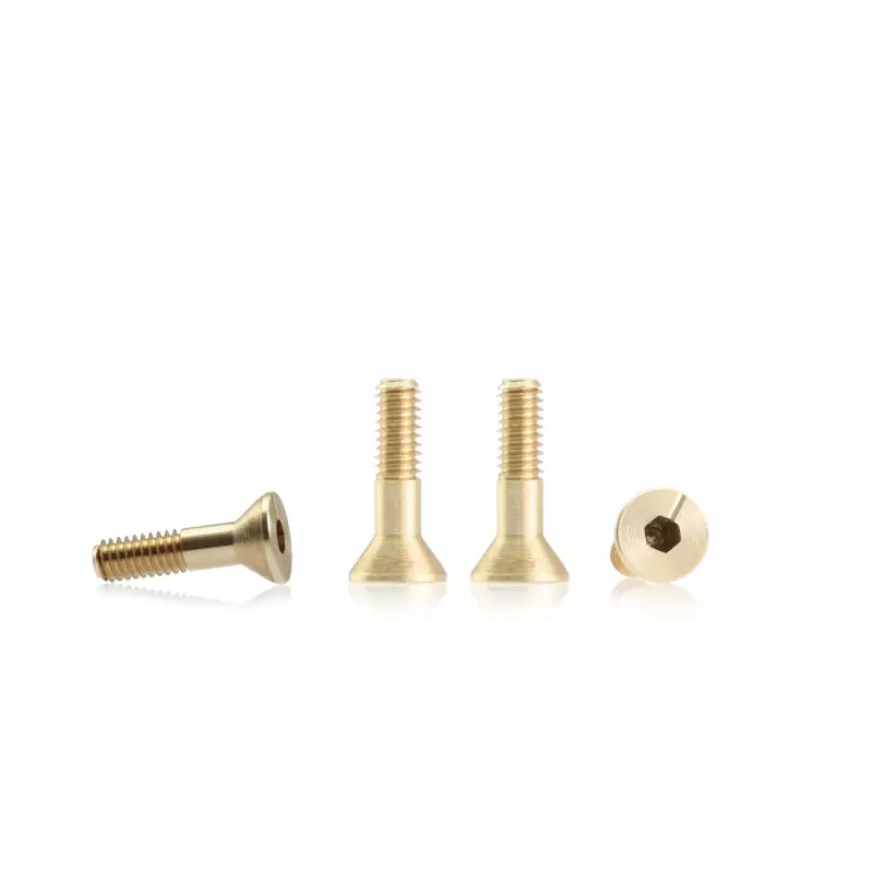  BRM S-133A2 Metric brass screw sink head 4.5mm x 9.2mm – LONG (6 pcs)