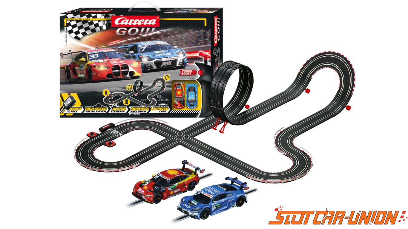 Carrera GO!!! Up to Speed Race Track Set I Racetracks and Licensed Slot  Cars, Up to 2 Players