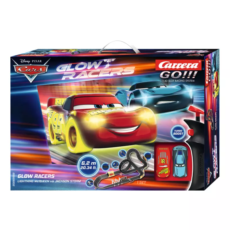 Carrera GO!!! 62559 Disney Cars - Glow Racers Set - Slot Car-Union